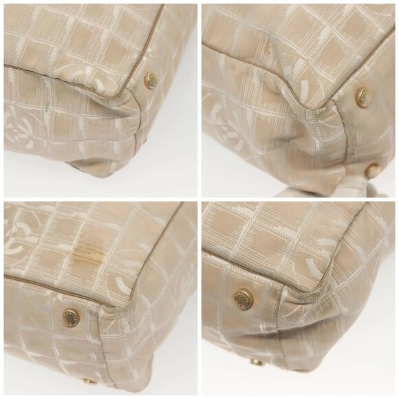 CHANEL New Travel Line Tote Bag Nylon Pink Gold CC Auth BA4944 - Picture 14 of 16